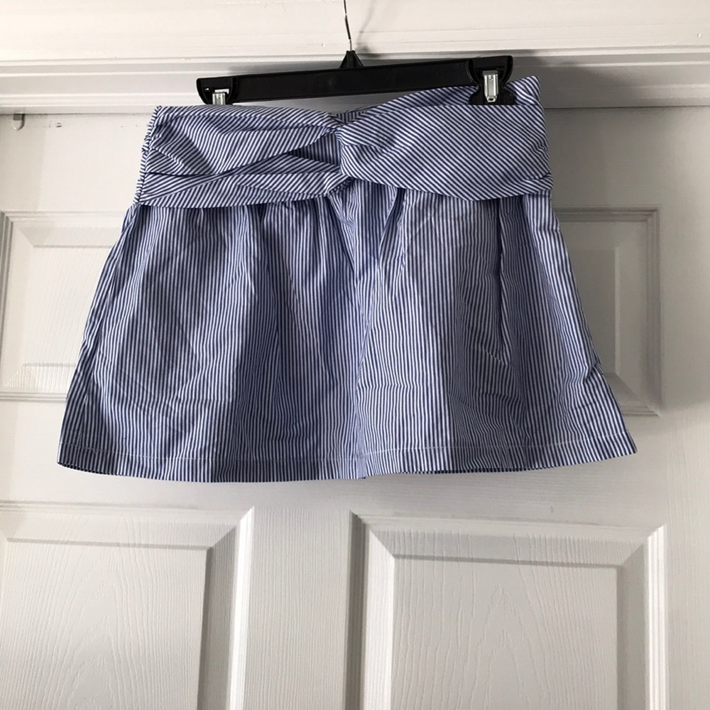ZARA SKIRT BLUE & WHITE STRIPS